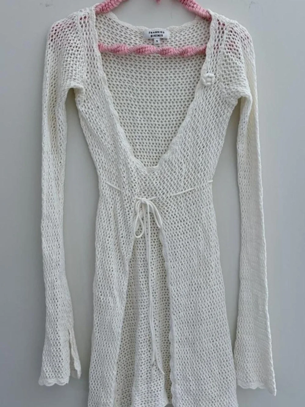Frankies Bikinis Collette Crochet Tunic Cover Up